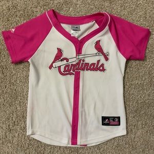 Youth XL Cardinals Jersey Pink